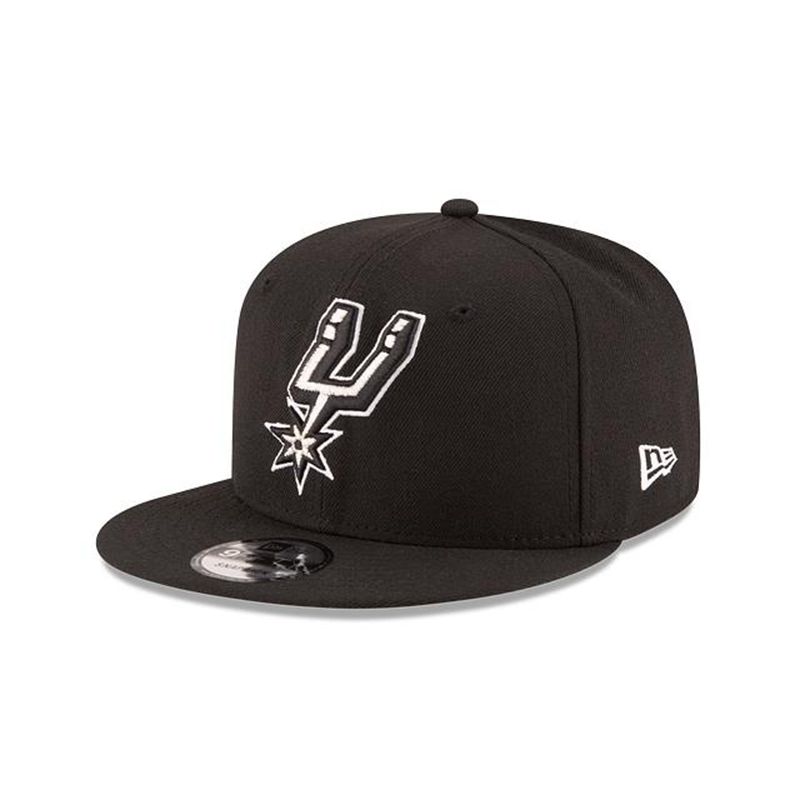 NBA San Antonio Spurs Basic 9Fifty Snapback (LYH8686) - Black New Era Caps